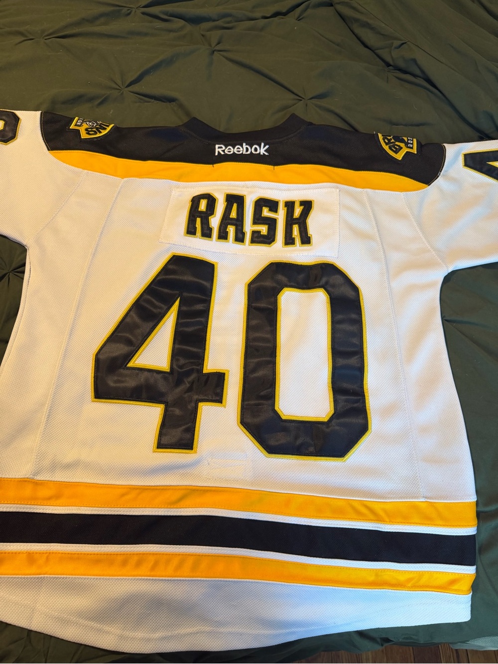 Men’s Boston Bruins Tuukka Rask hockey jersey